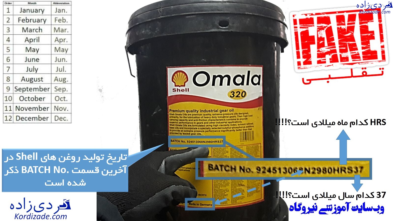 روغن و گریس تقلبی