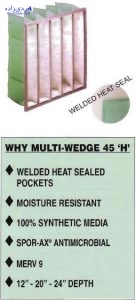فیلتر کیسه ای هواساز