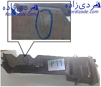 ترک پره توربین گازی