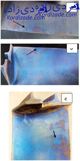 ترک پره توربین گازی